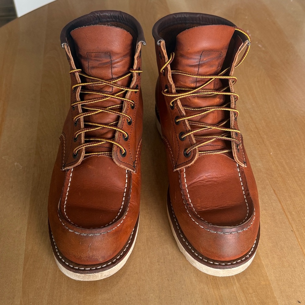 Red Wing Shoes Brown Leather Moc Toe Boots